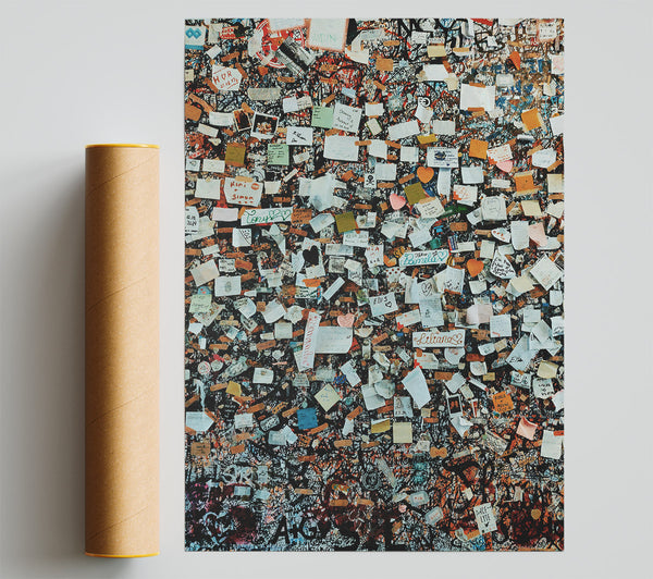 Black Wall Of Wishes Giclee Print