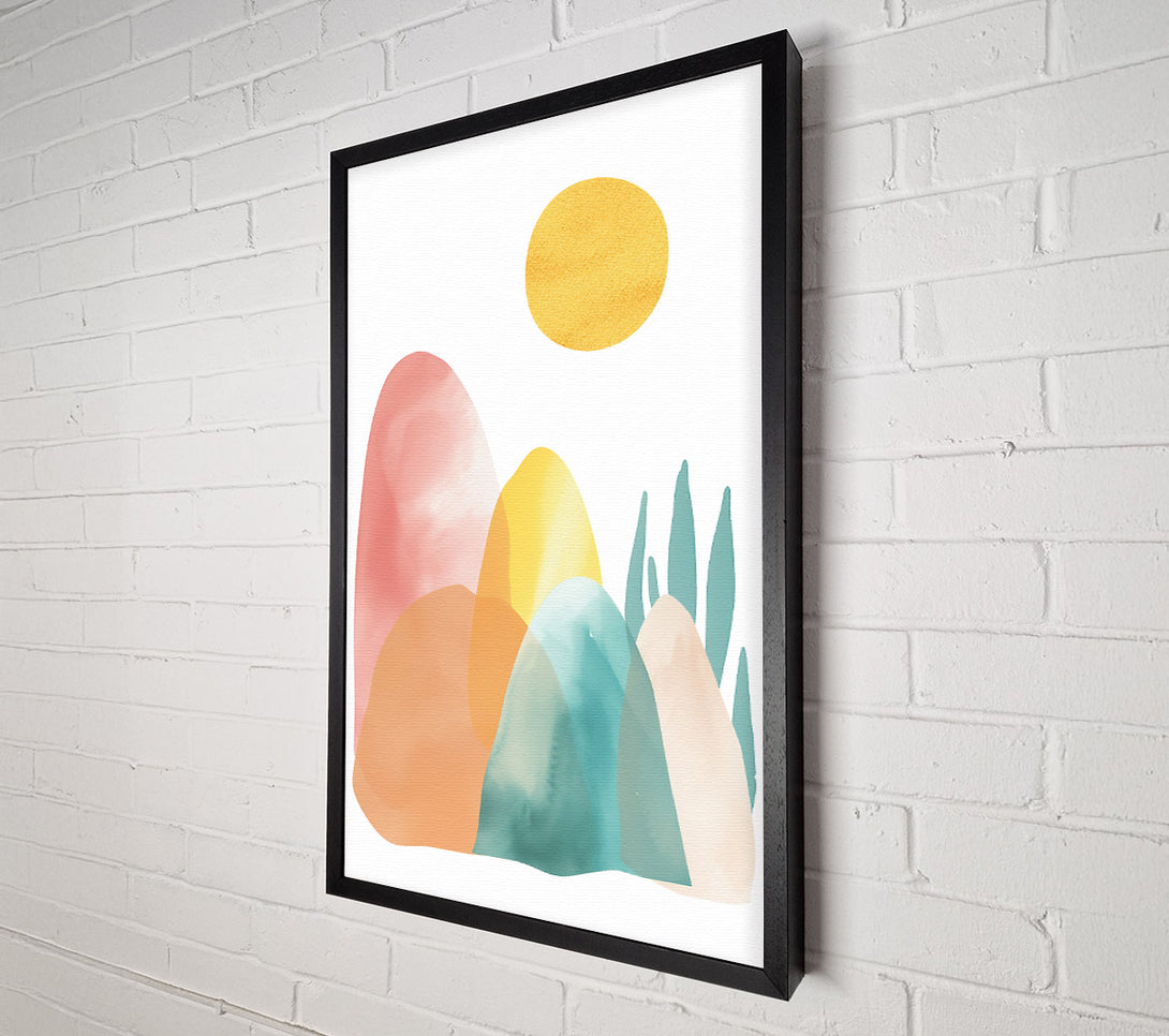  A Canvas Print of Golden Mountain Dreams Canvas Wall Art