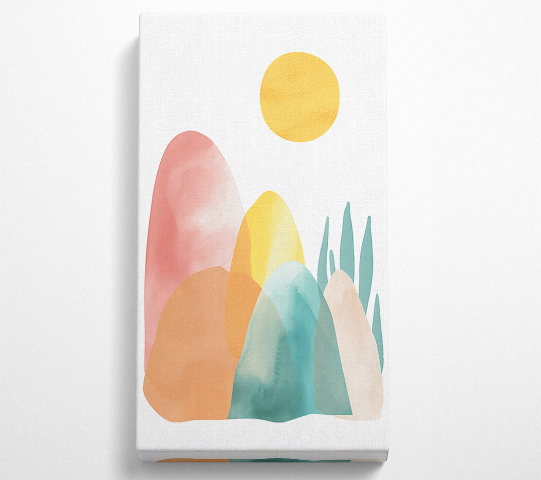  A Canvas Print of Golden Mountain Dreams Canvas Wall Art