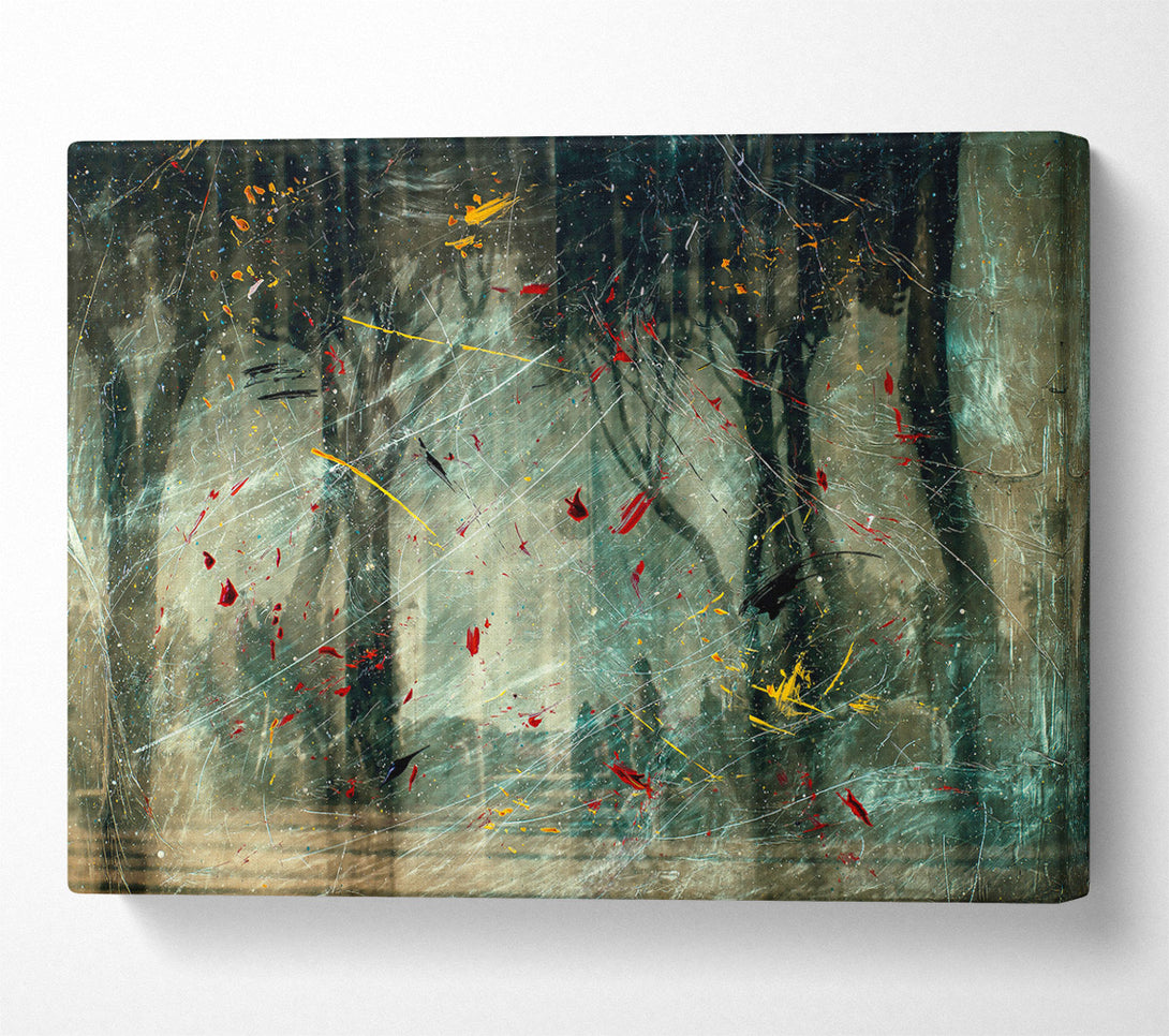  A Canvas Print of Teal Forest Dreamscape Canvas Art