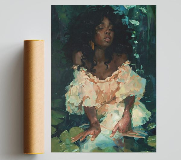 Peach Lily Dreams Giclee Print