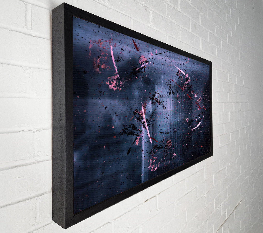  A Canvas Print of Blue Night Splashes Canvas Wall Art