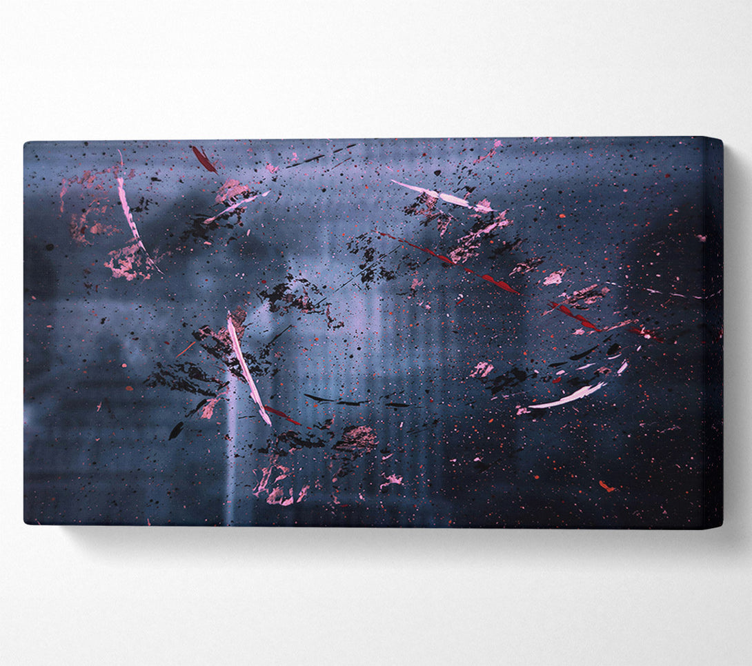 A Canvas Print of Blue Night Splashes Canvas Wall Art
