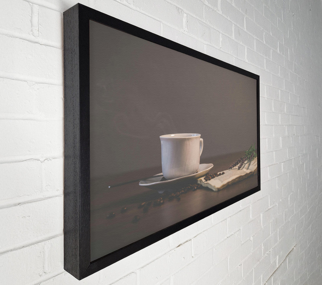  A Canvas Print of Brown Coffee Steam Canvas Wall Art