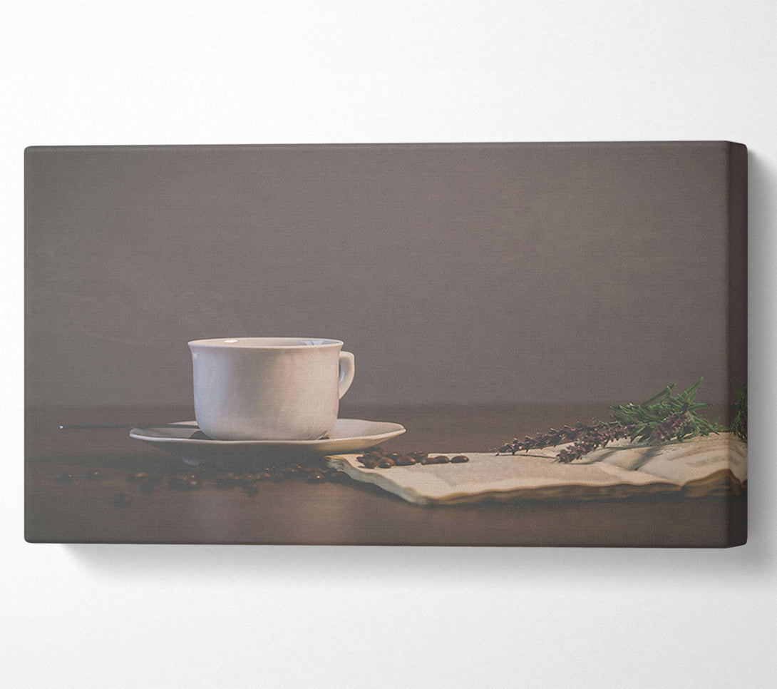  A Canvas Print of Brown Coffee Steam Canvas Wall Art