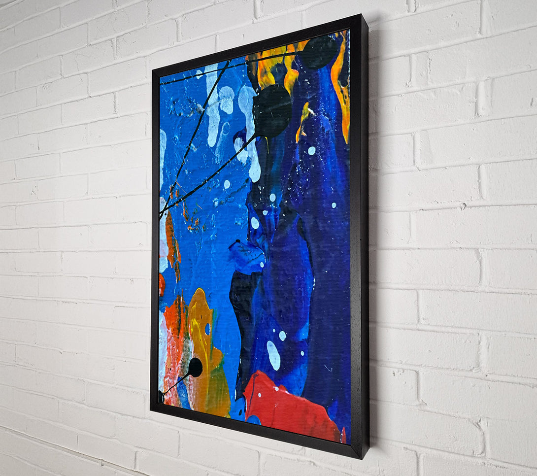 A Canvas Print of Azure Abstract Escape Canvas Art