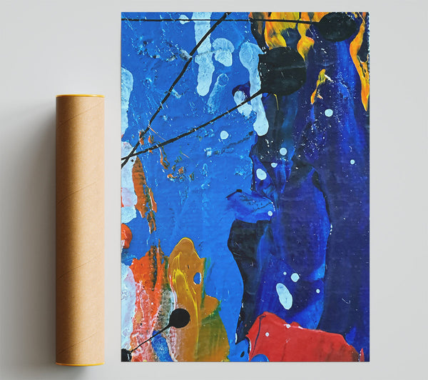Azure Abstract Escape Giclee Print