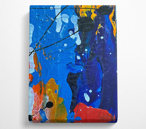  A Canvas Print of Azure Abstract Escape Canvas Art
