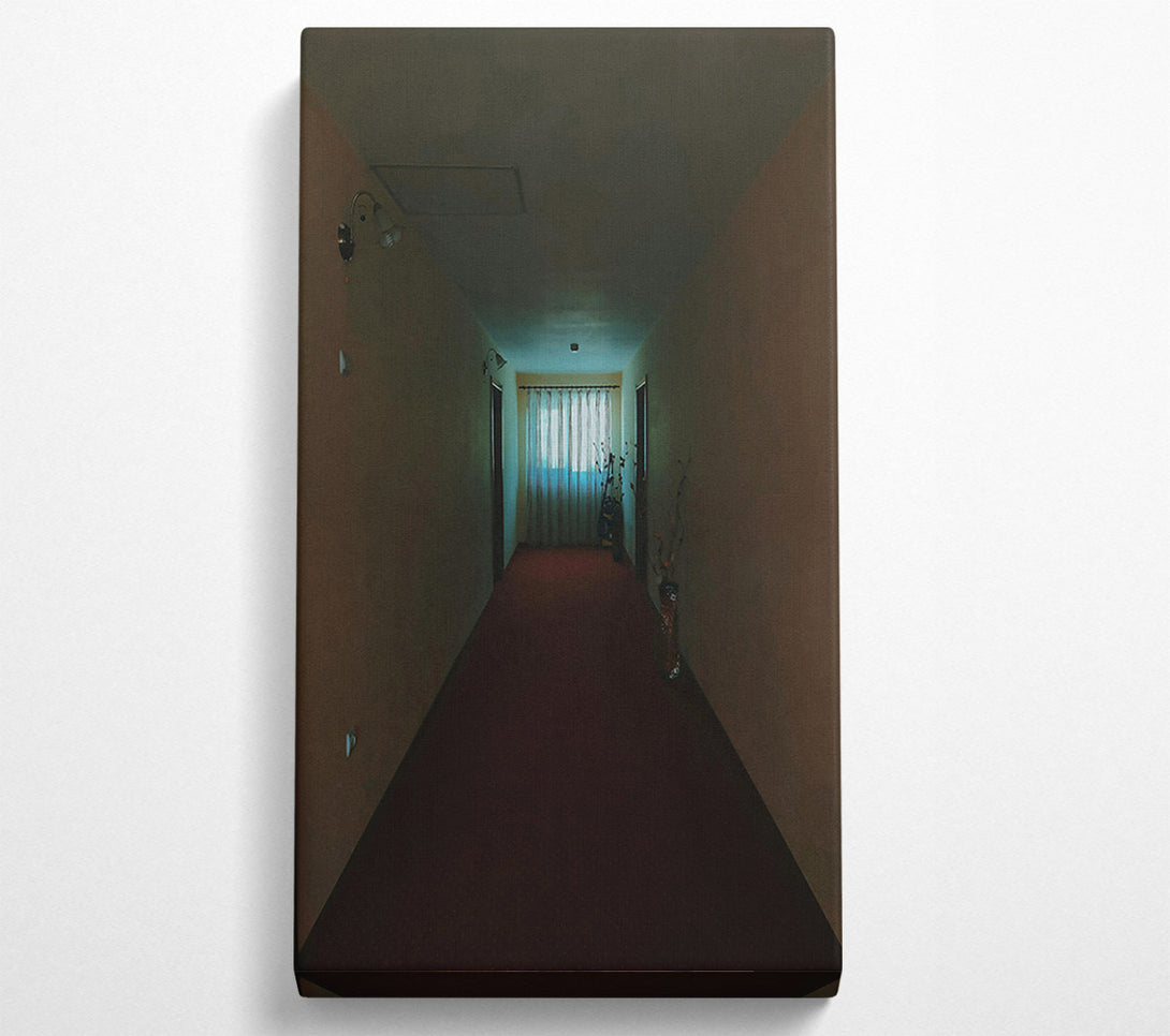  A Canvas Print of Blue Light Corridor Canvas Wall Art