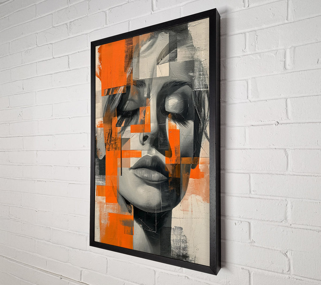  A Canvas Print of Orange Dream Portrait Canvas Art