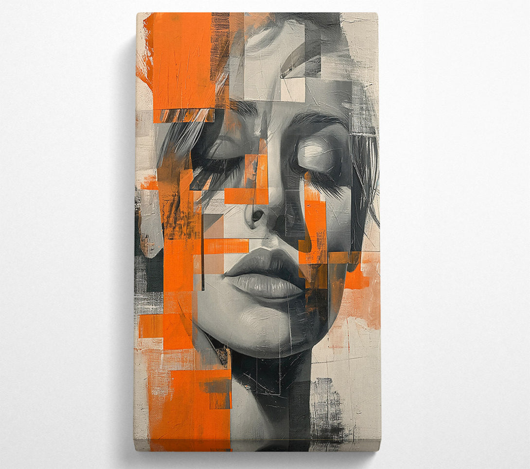  A Canvas Print of Orange Dream Portrait Canvas Art