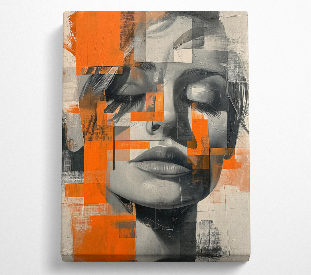  A Canvas Print of Orange Dream Portrait Canvas Art
