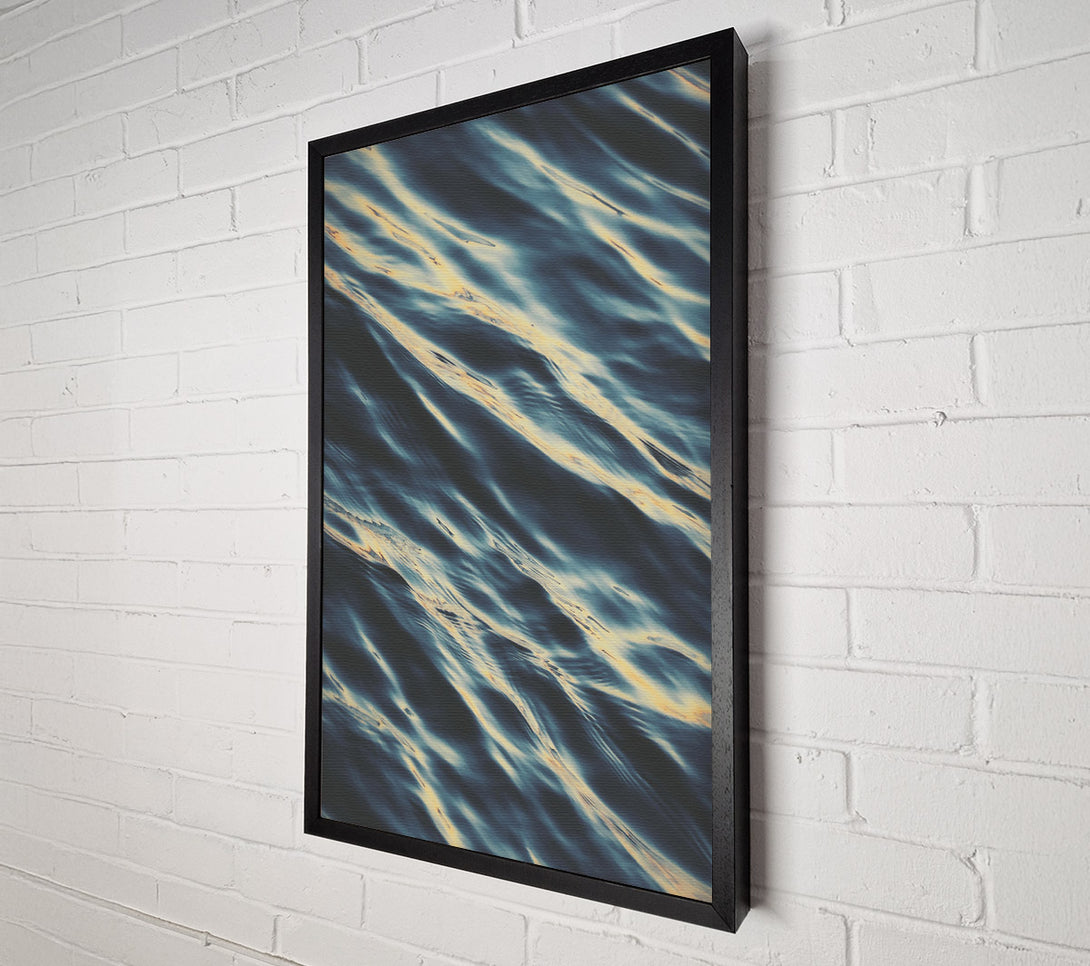 A Canvas Print of Teal Water Ripples Canvas Wall Art