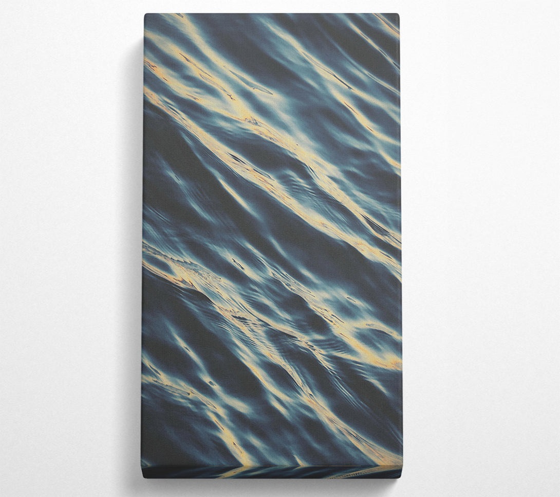  A Canvas Print of Teal Water Ripples Canvas Wall Art