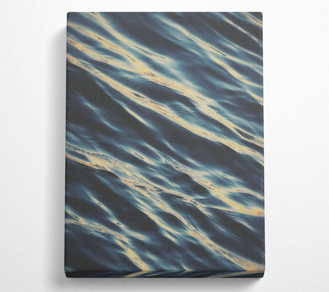  A Canvas Print of Teal Water Ripples Canvas Wall Art