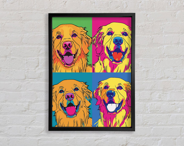 Dog Collage Pop Art Framed Print