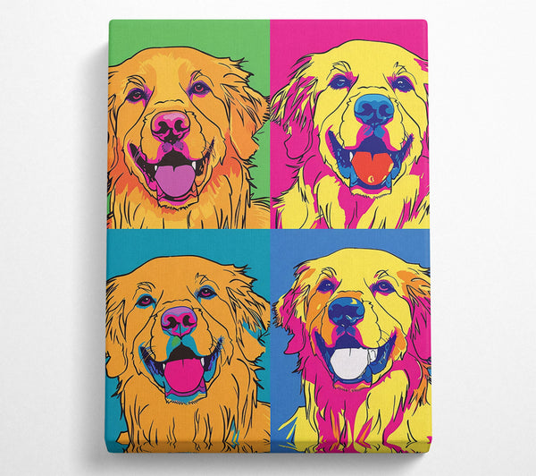  A Canvas Print of Dog Collage Pop Art Canvas Wall Art