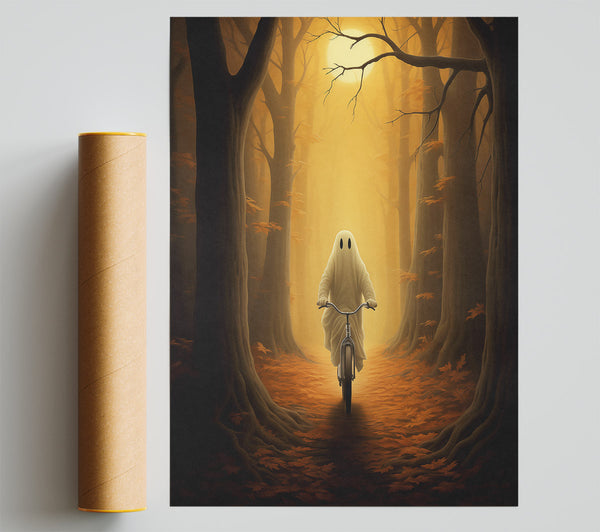 Golden Forest Ghost Print