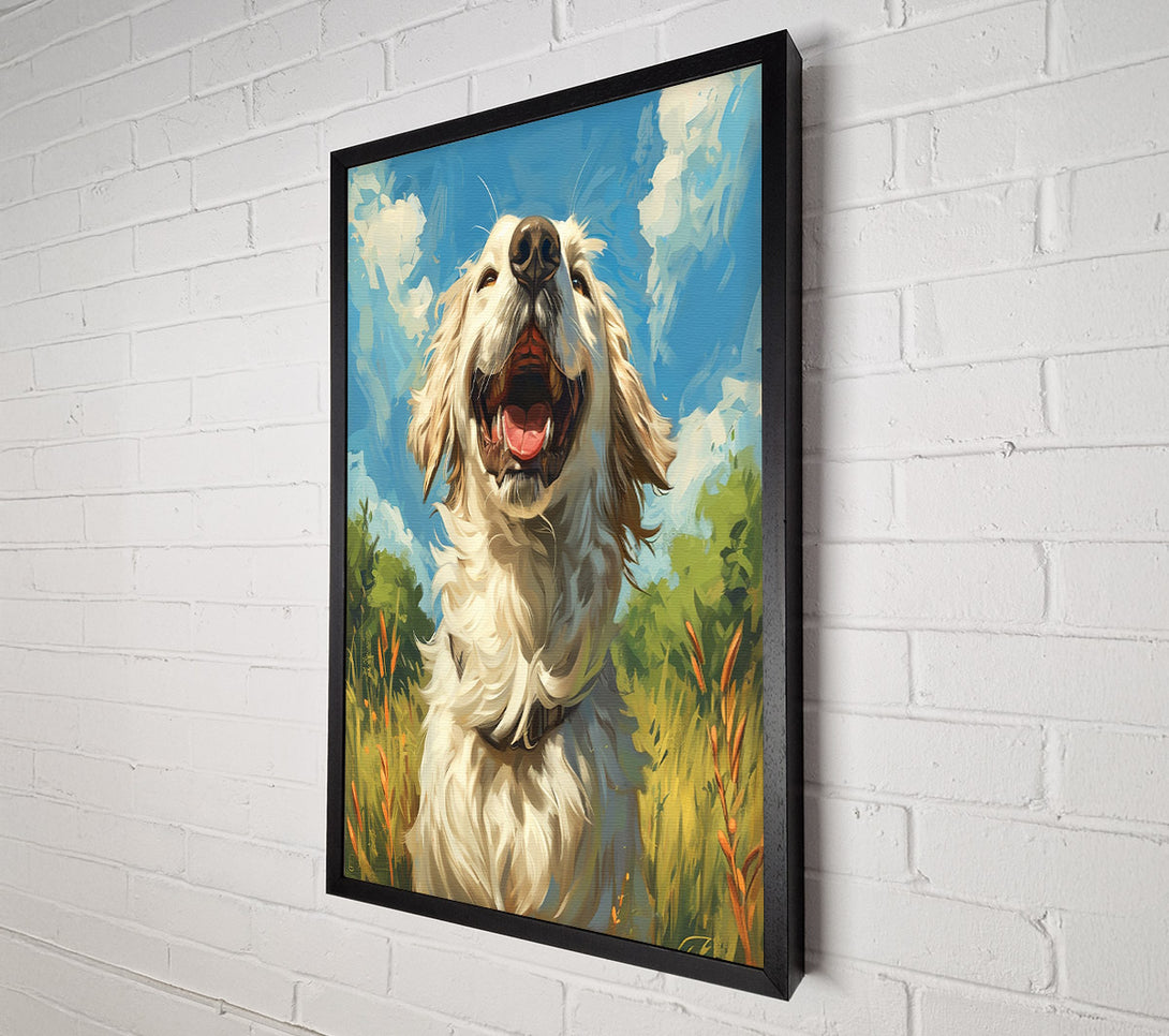  A Canvas Print of Dog In The Countryside Canvas Print