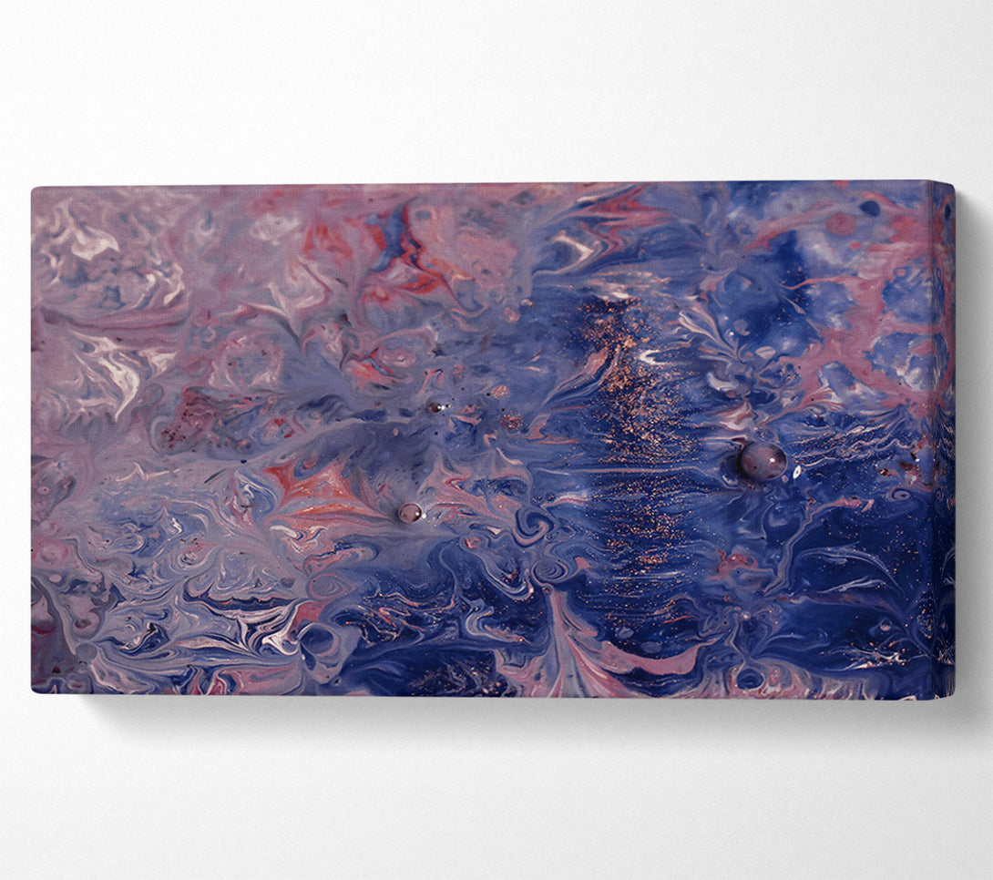  A Canvas Print of Indigo Cosmic Flow Canvas Art