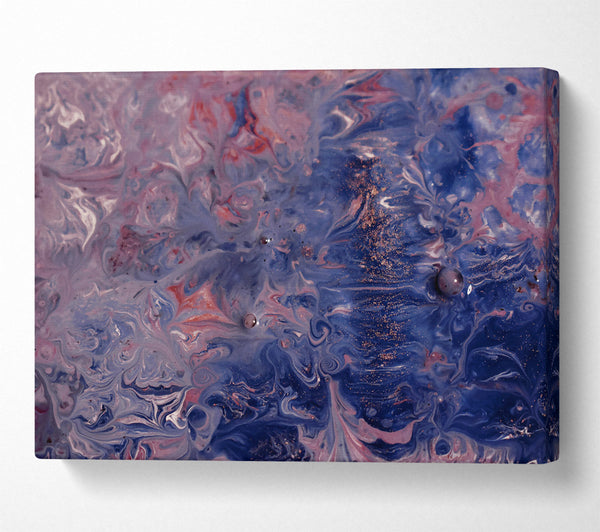  A Canvas Print of Indigo Cosmic Flow Canvas Art