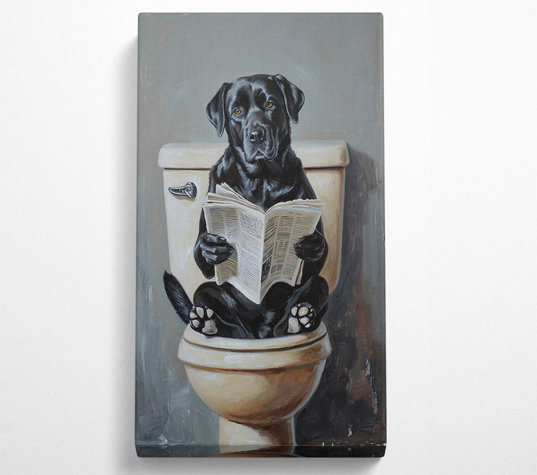  A Canvas Print of Dog Newspaper Canvas Art