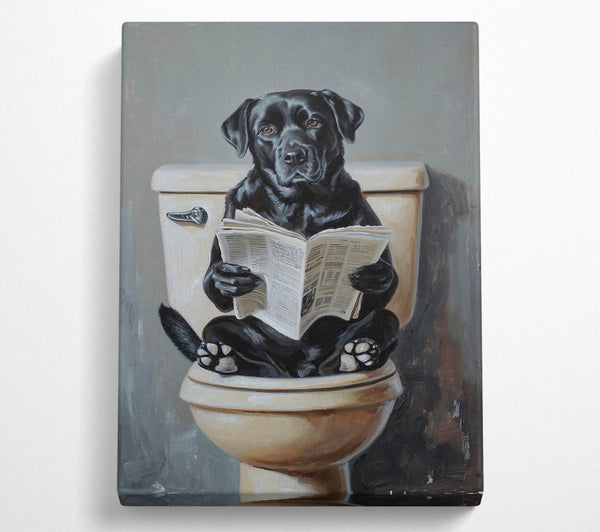  A Canvas Print of Dog Newspaper Canvas Art
