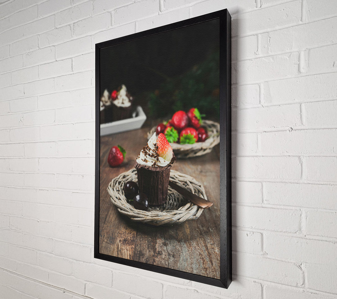  A Canvas Print of Chocolate Cherry Delight Canvas Print