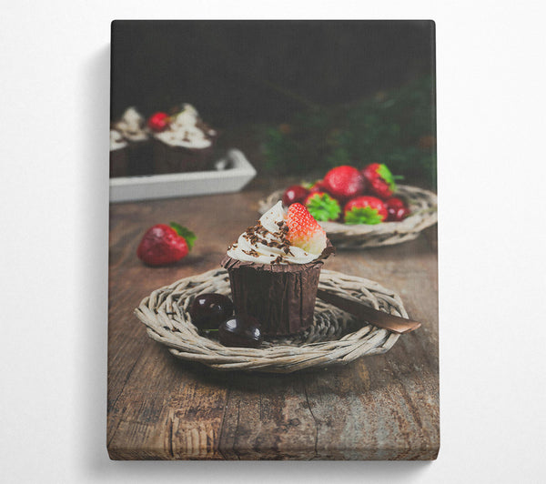 A Canvas Print of Chocolate Cherry Delight Canvas Print