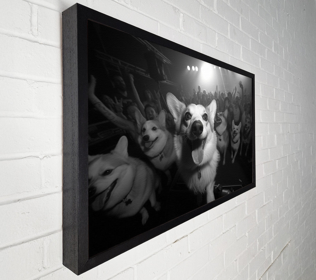  A Canvas Print of Dog Rave Canvas Wall Art
