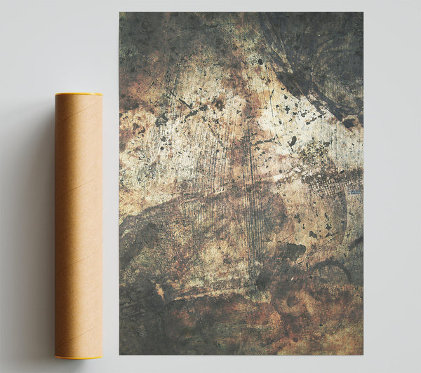 Rust And Ochre Abstract Print
