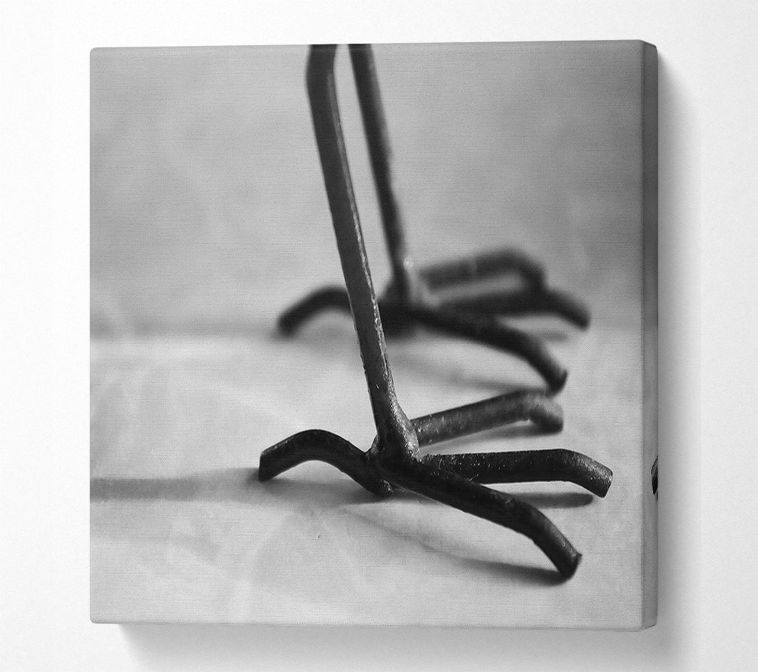  A Canvas Print of Black Metal Claws Canvas Print