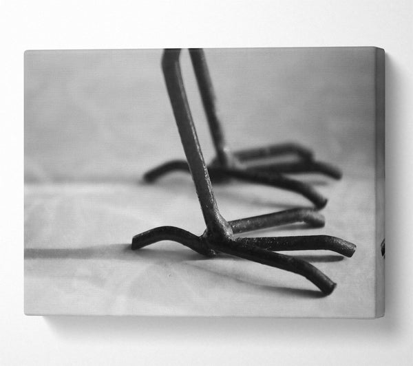  A Canvas Print of Black Metal Claws Canvas Print