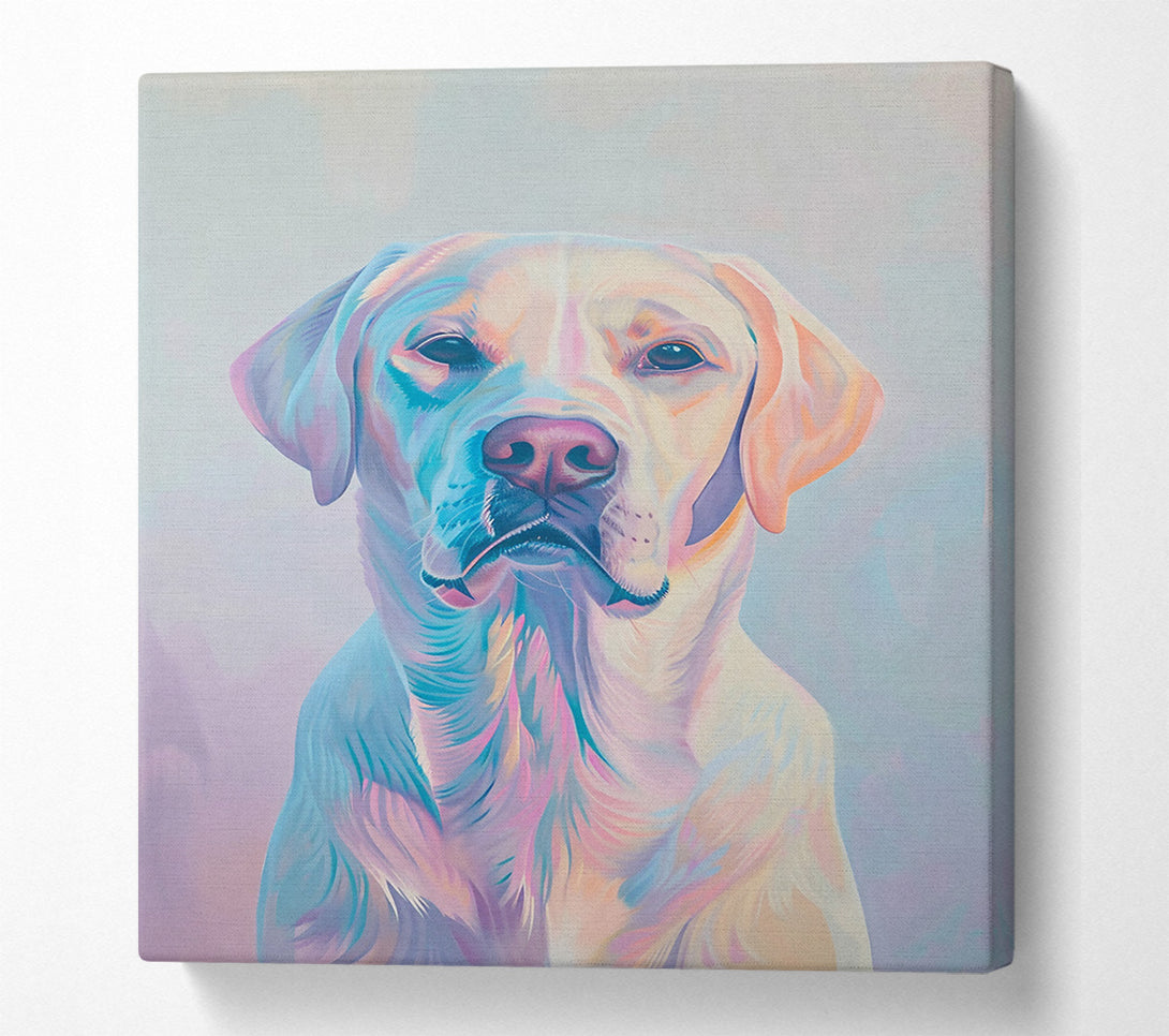  A Canvas Print of Azure Lab Gaze Canvas Wall Art