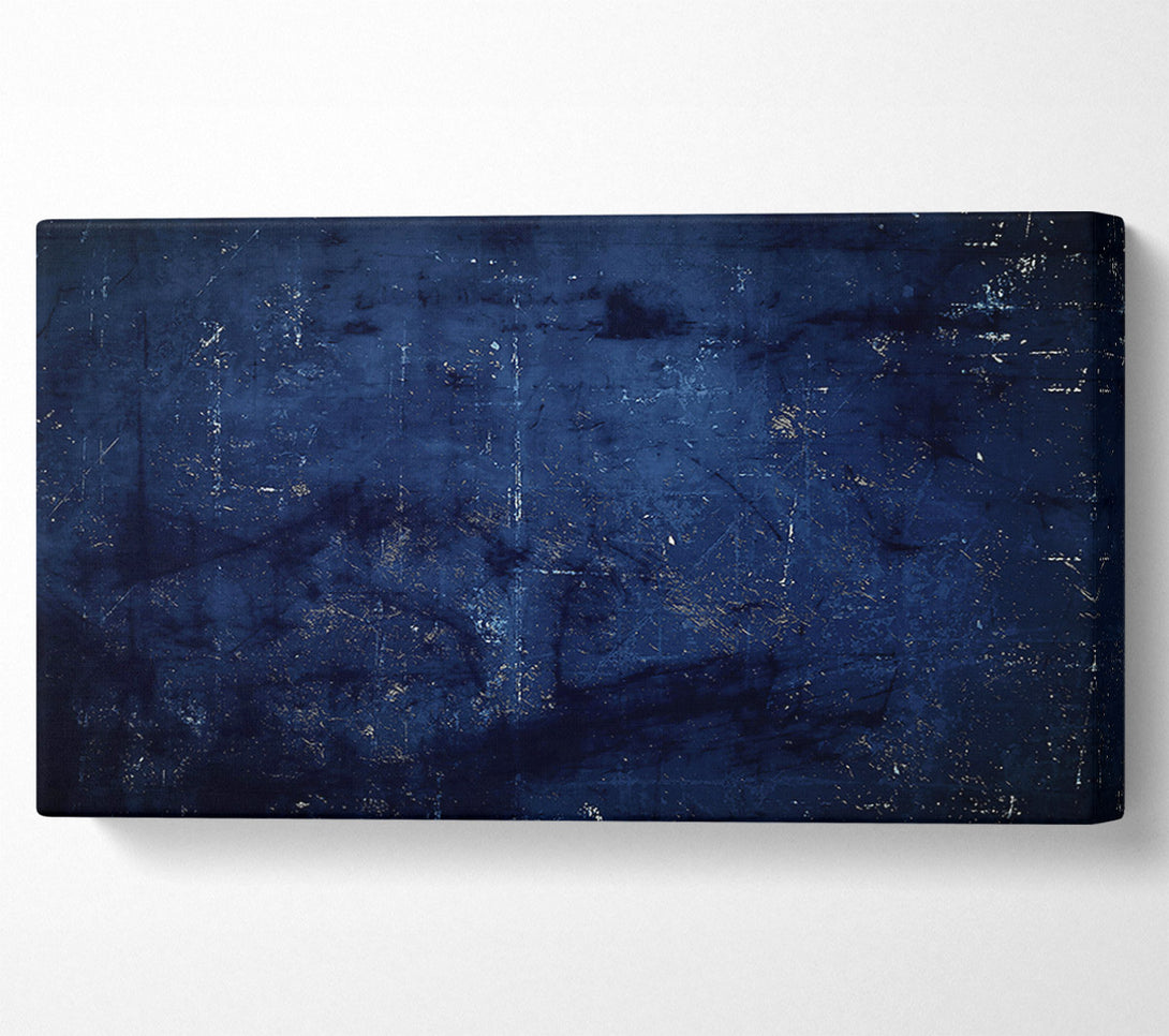  A Canvas Print of Midnight Blue Abstract Canvas Art