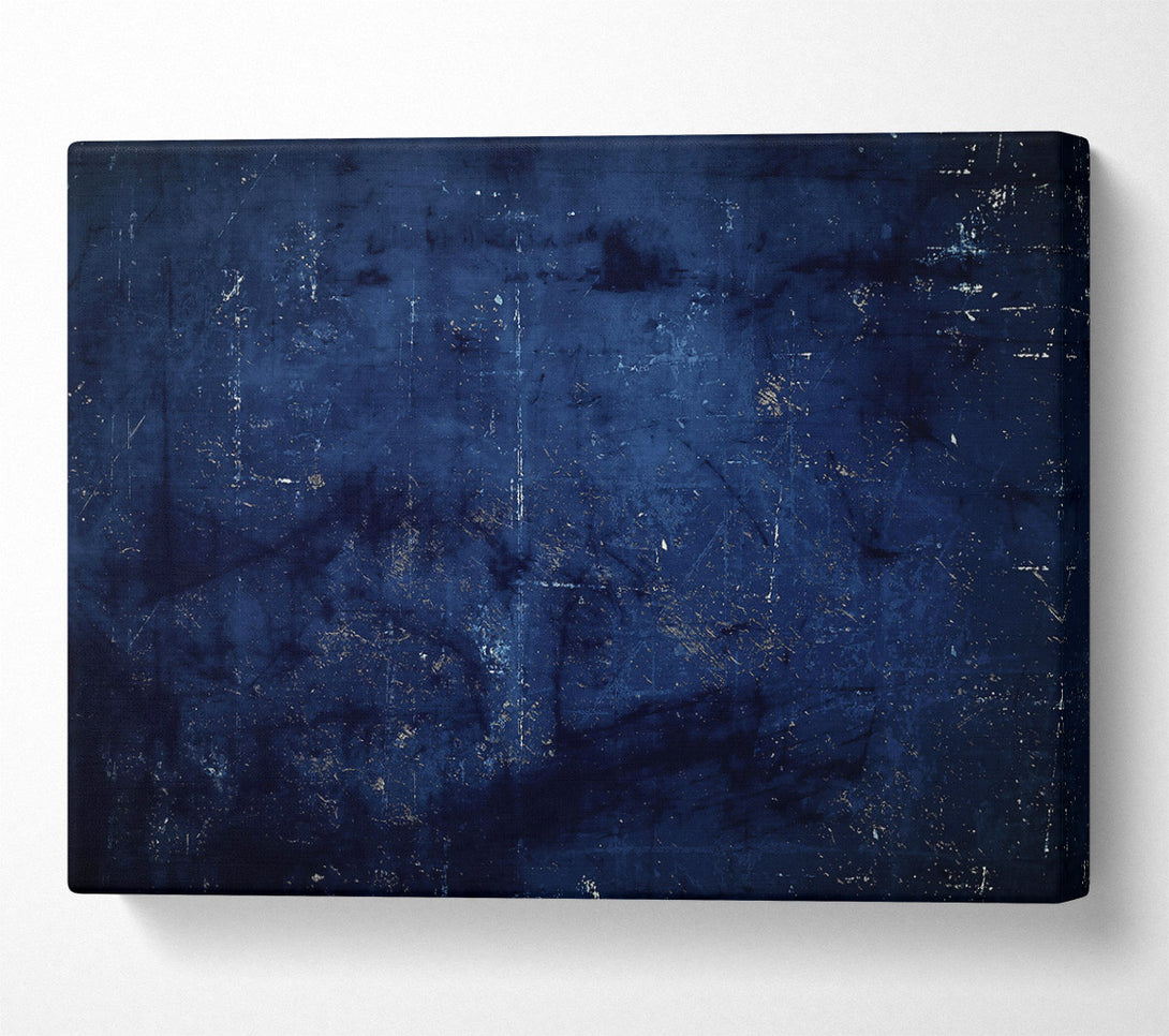  A Canvas Print of Midnight Blue Abstract Canvas Art