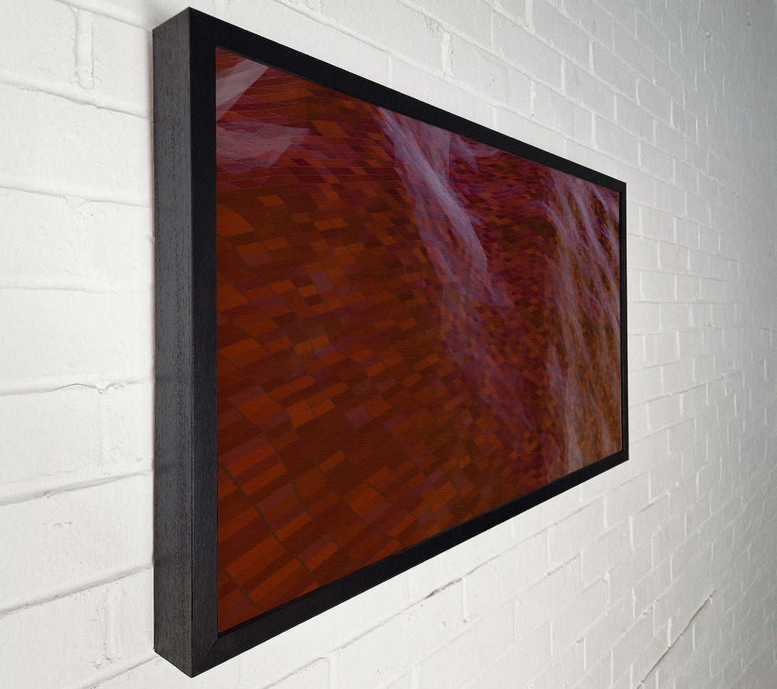  A Canvas Print of Crimson Digital Landscape Canvas Print