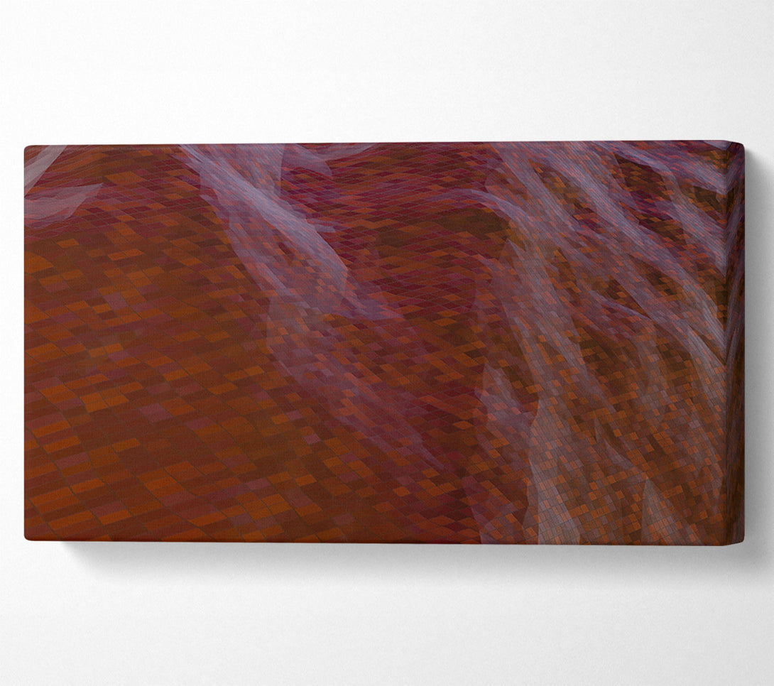  A Canvas Print of Crimson Digital Landscape Canvas Print