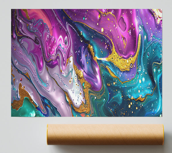 Purple Cosmic Swirl Giclee Print