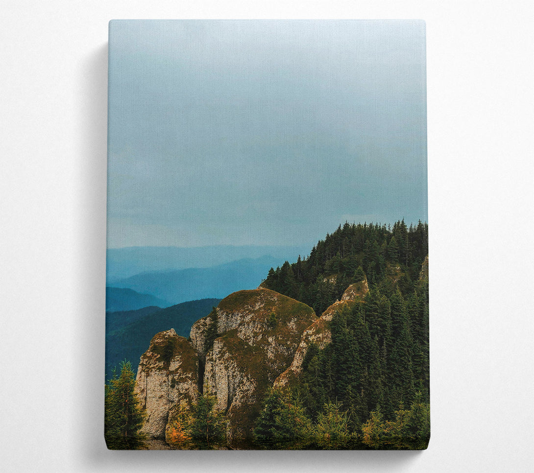  A Canvas Print of Azure Mountain Peak Canvas Wall Art