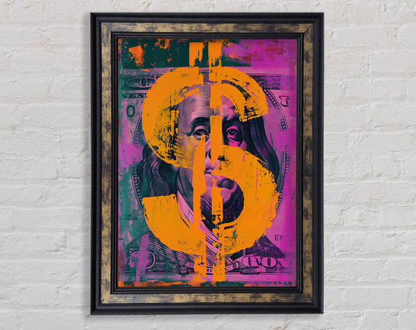 Dollar Ben Franklin Framed Print