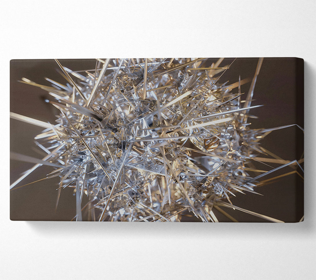  A Canvas Print of Silver Spiked Cluster Canvas Wall Art