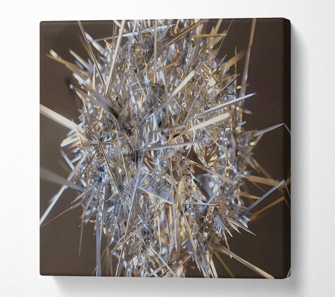  A Canvas Print of Silver Spiked Cluster Canvas Wall Art