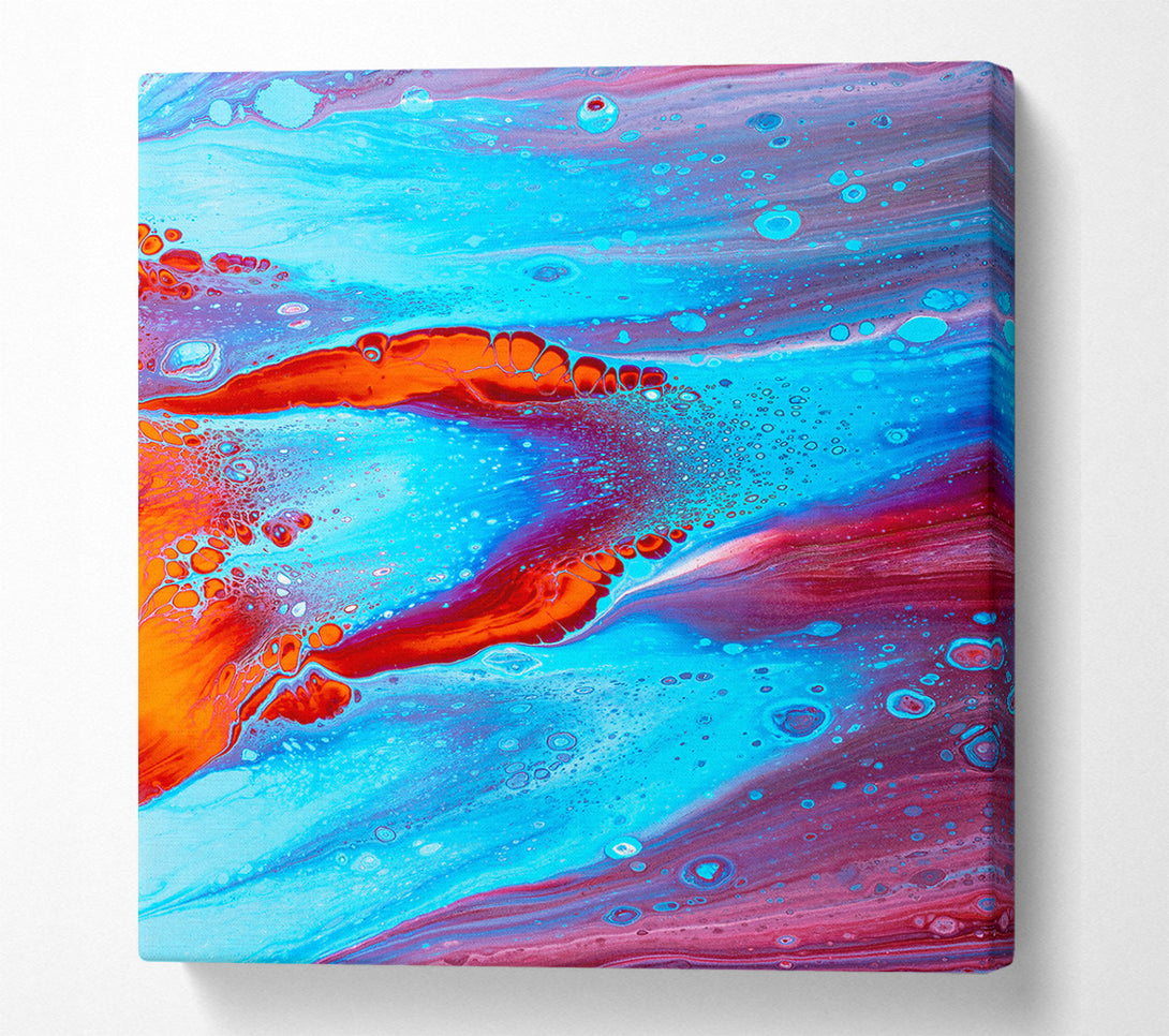  A Canvas Print of Azure Dreamscape Flow Canvas Print