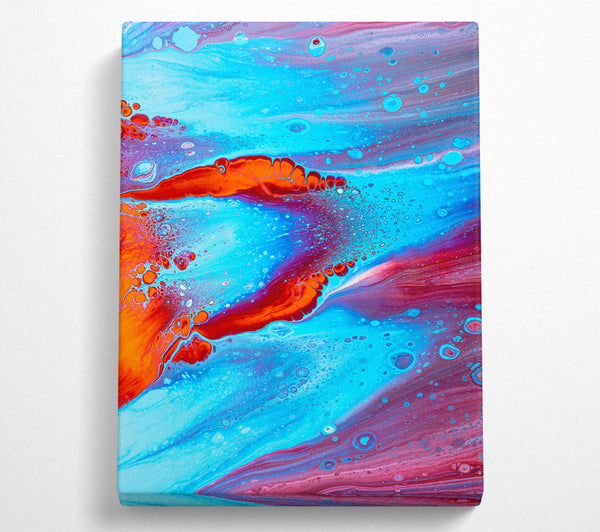  A Canvas Print of Azure Dreamscape Flow Canvas Print