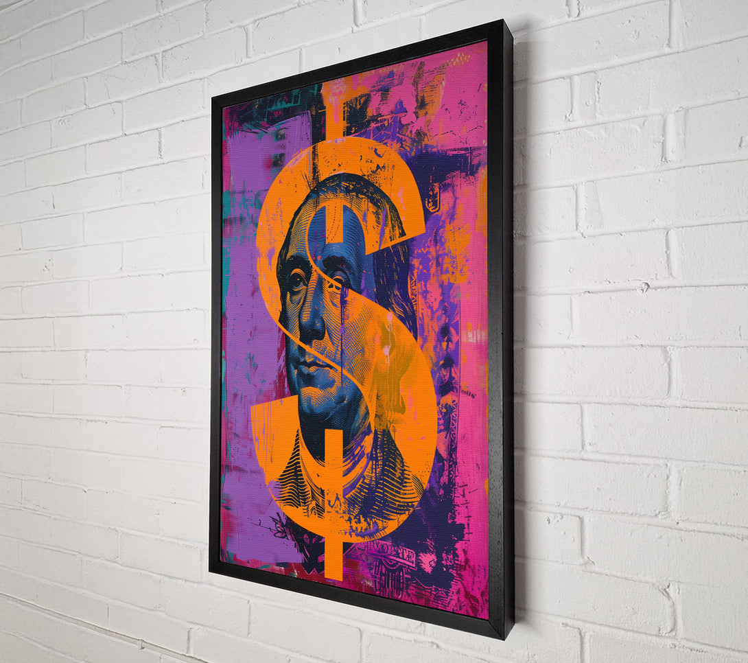 A Canvas Print of Dollar Sign Money Canvas Art