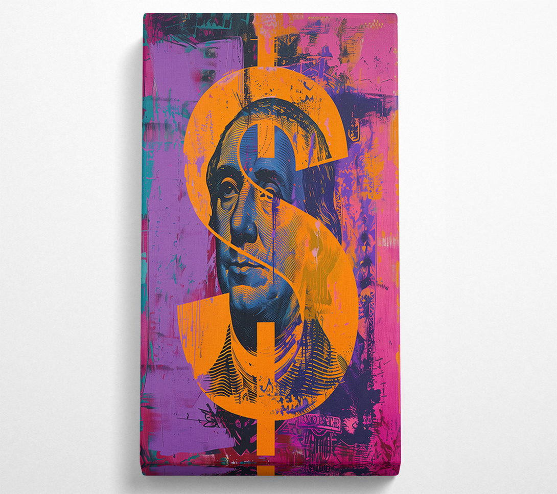  A Canvas Print of Dollar Sign Money Canvas Art