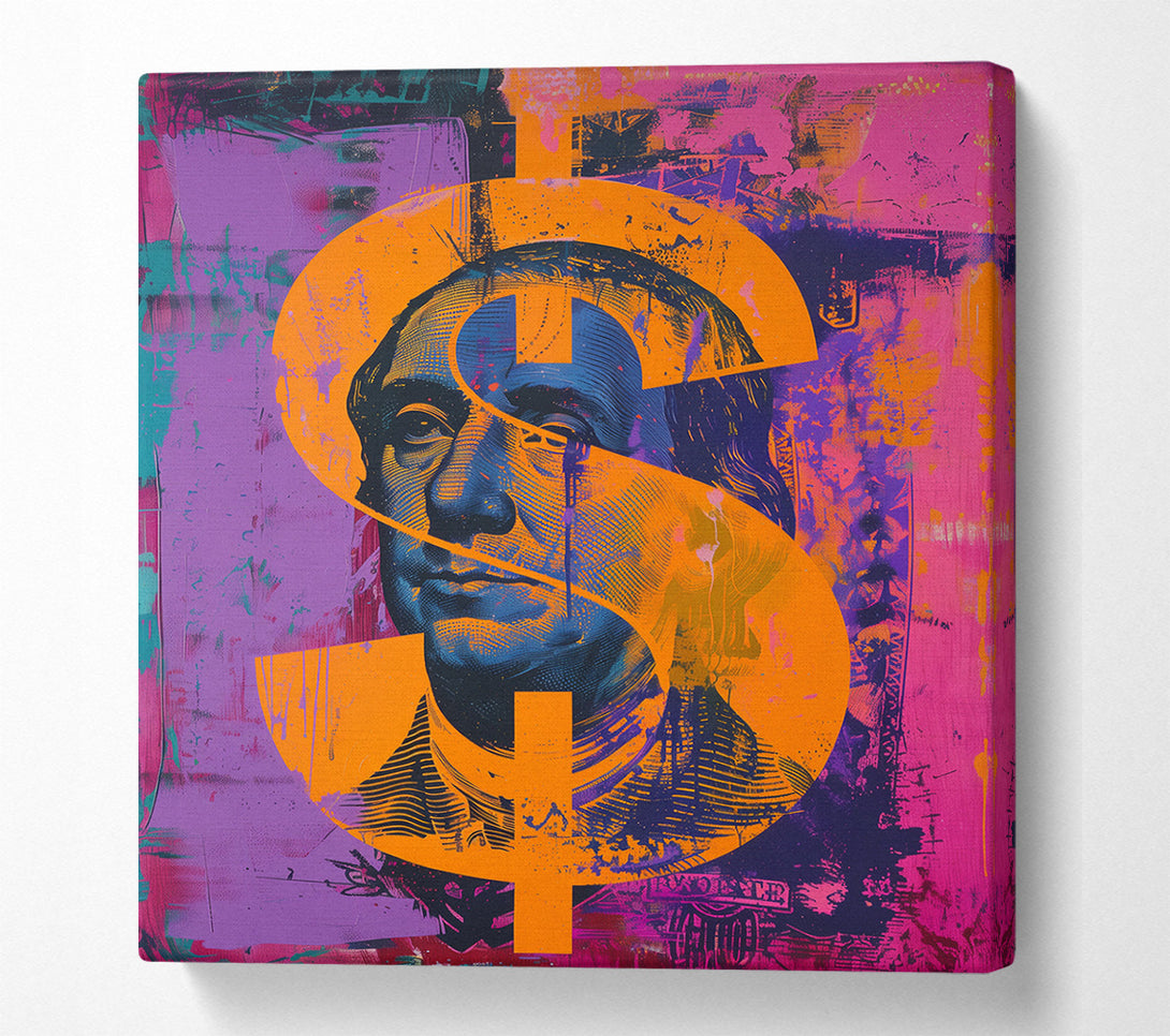  A Canvas Print of Dollar Sign Money Canvas Art