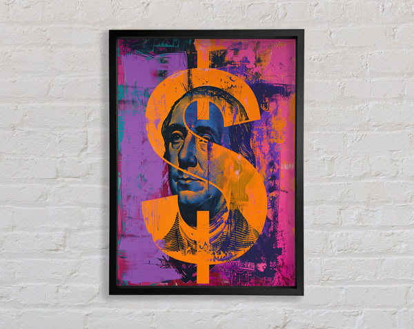 Dollar Sign Money Framed Print