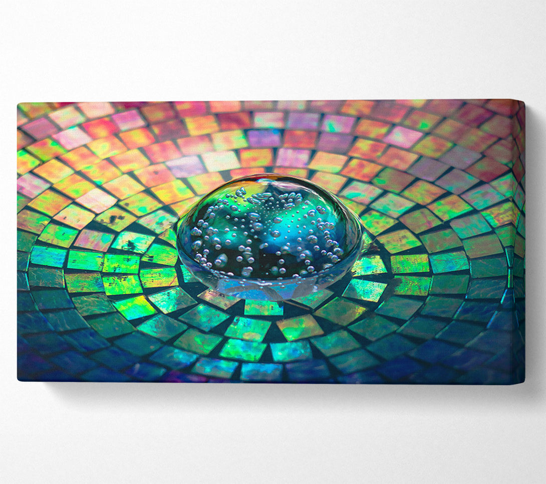  A Canvas Print of Aqua Bubble Reflection Canvas Art